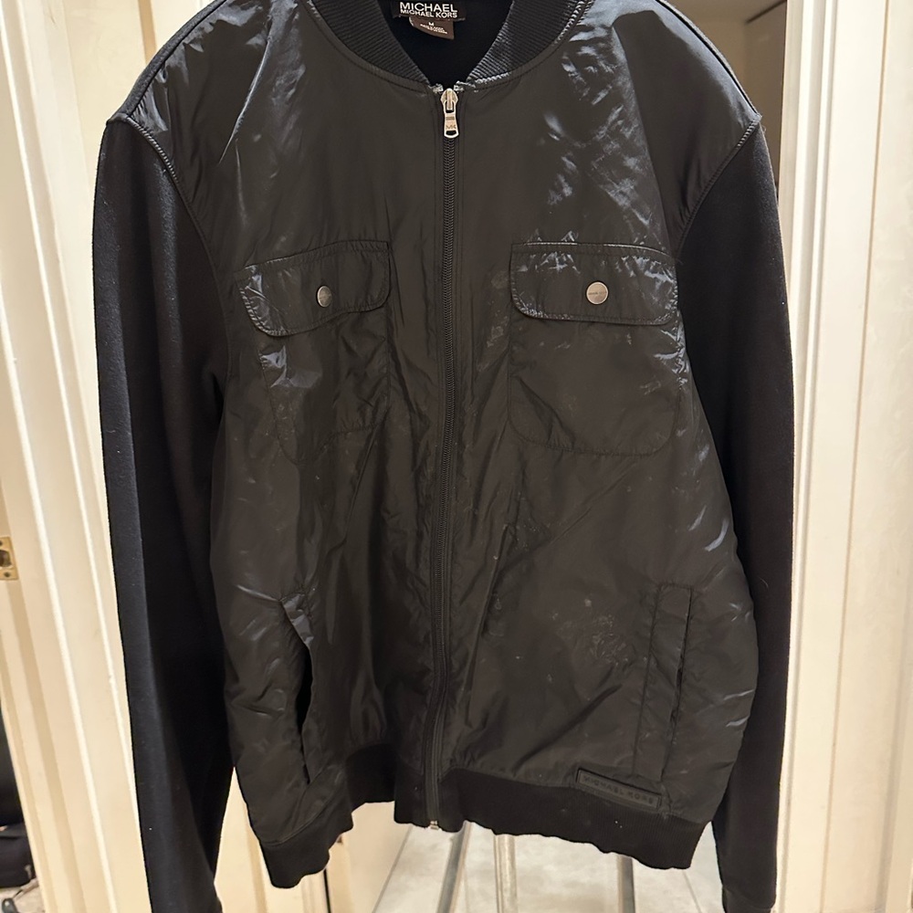 Michael Kors Black Bomber Jacket